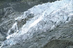 Gletscherzunge des Rhonegletschers, Sommer 1981