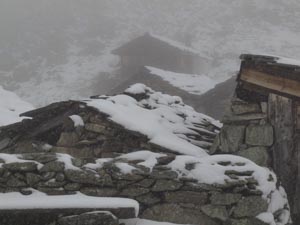 Schneetreiben auf der Alp Pra Gra, 9.7.2014
